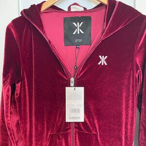ONE PIECE ORIGINAL UNISEX VELOUR JUMPSUIT IN RED - NWT!